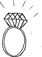 годежни пръстени с диамант - 90275 селекции